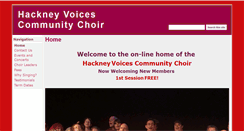 Desktop Screenshot of hackneyvoicescommunitychoir.co.uk